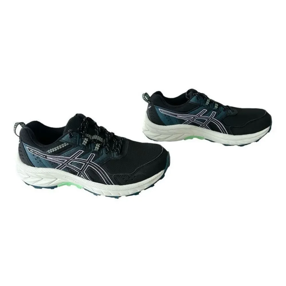 ⁠ASICS GEL-Venture 9 Women's Trail Running Shoes Size 8 Wide Black Teal D⁠
